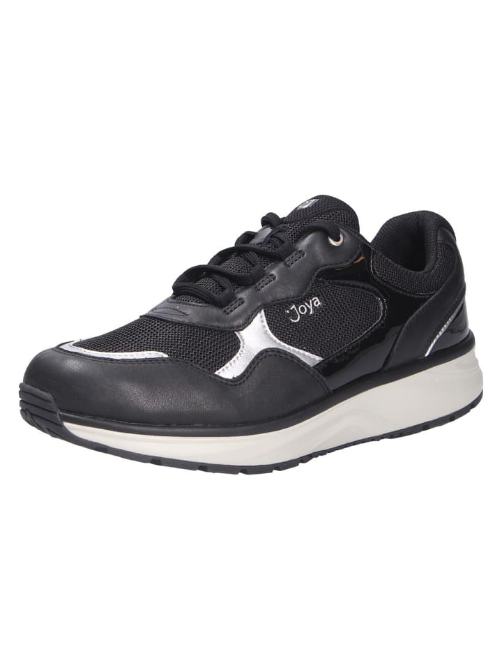 Schnürschuh TINA III BLACK-SILVER in schwarz