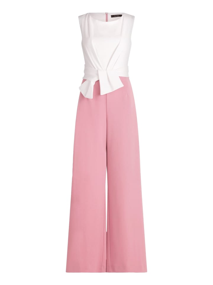 Jumpsuit mit weitem Bein in Rosé/Cream