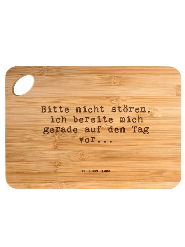 Holzbrett Bitte nicht stören, ich... mit Spruch in Braun