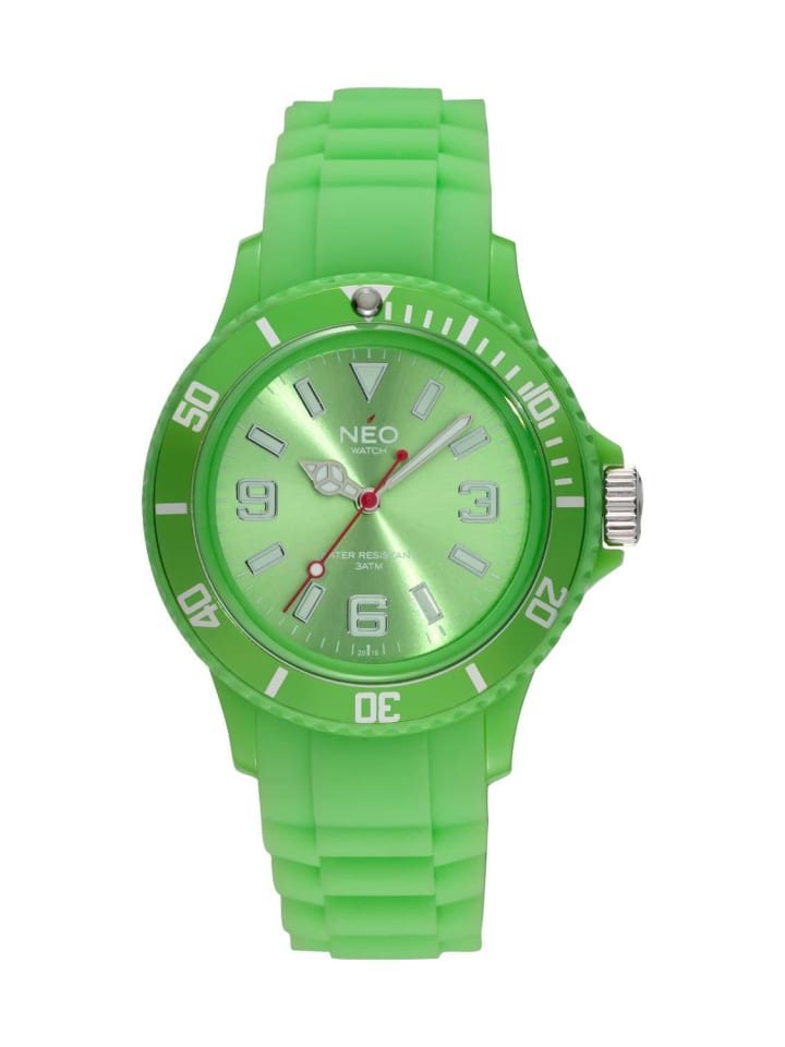 NEO Watch Armbanduhr aus Kunststoff in Limette