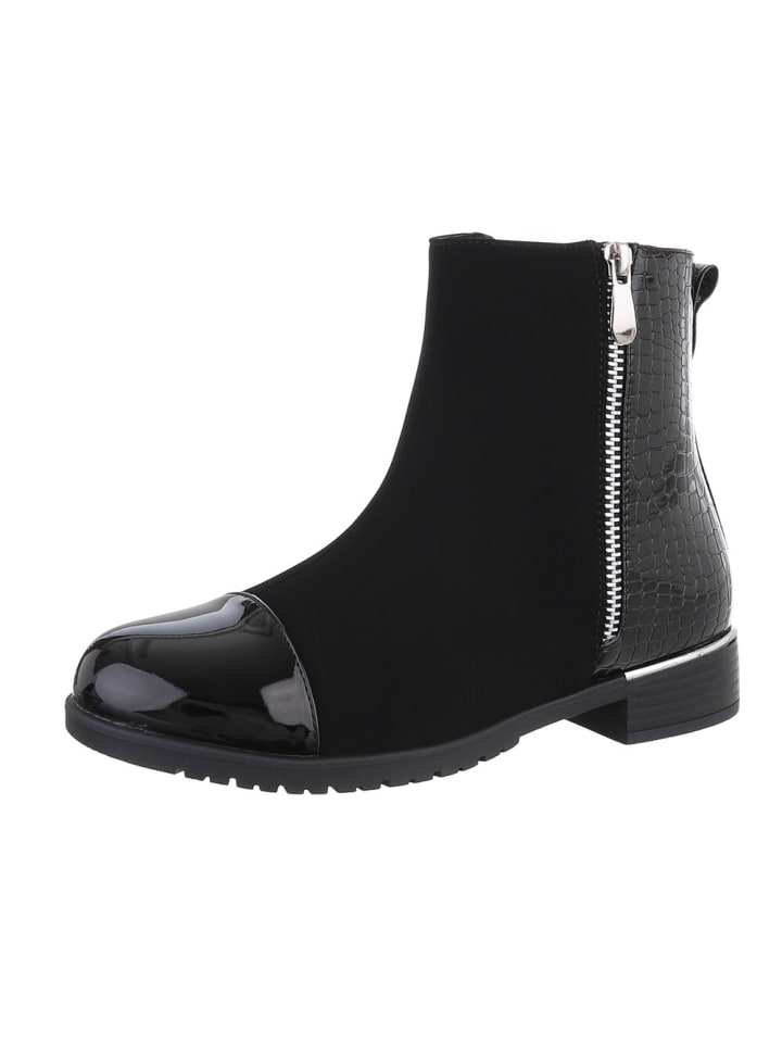 Stiefelette in Schwarz