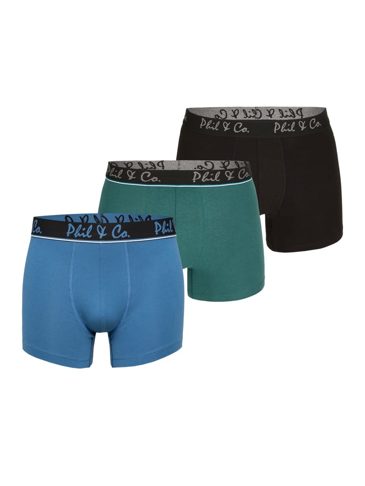 Retro Boxer Jersey Core in BlackGreenBlue