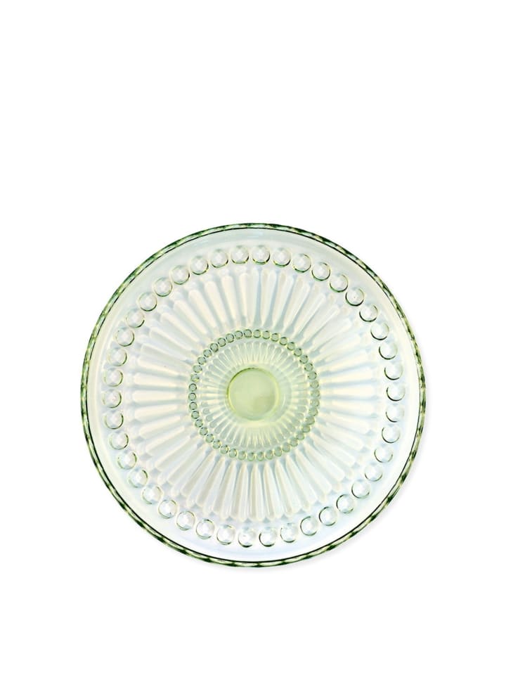 Glasteller Alice in pale green