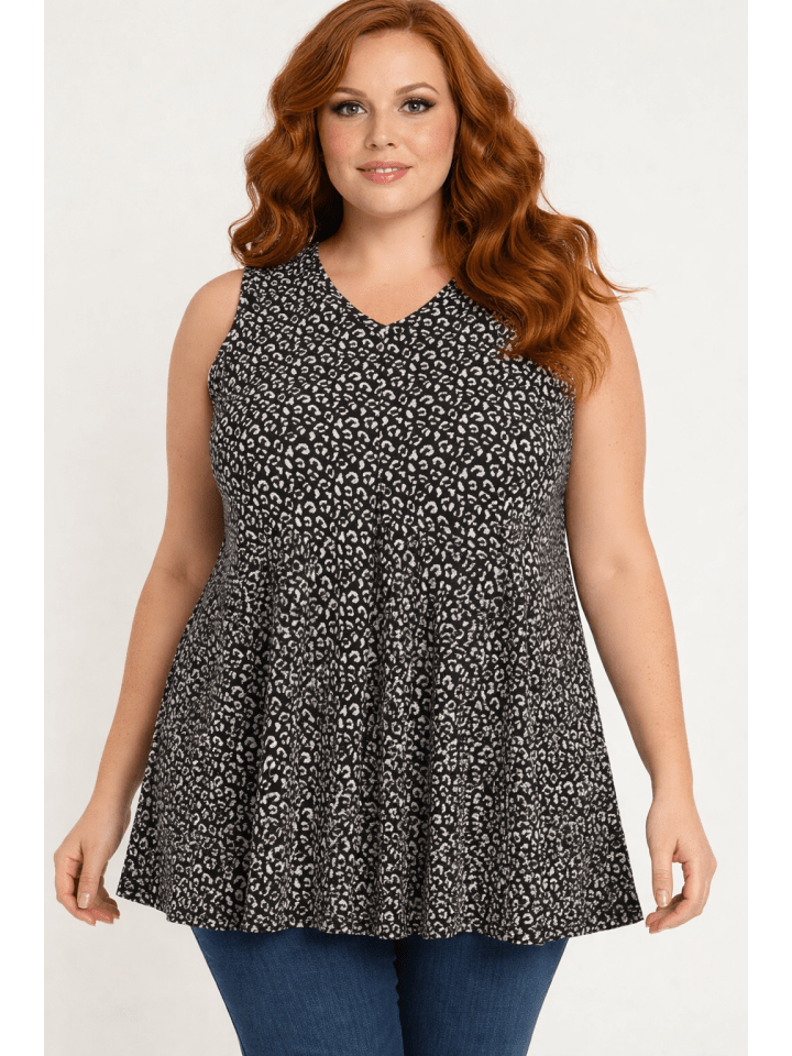 Blouse in Leopardenmuster