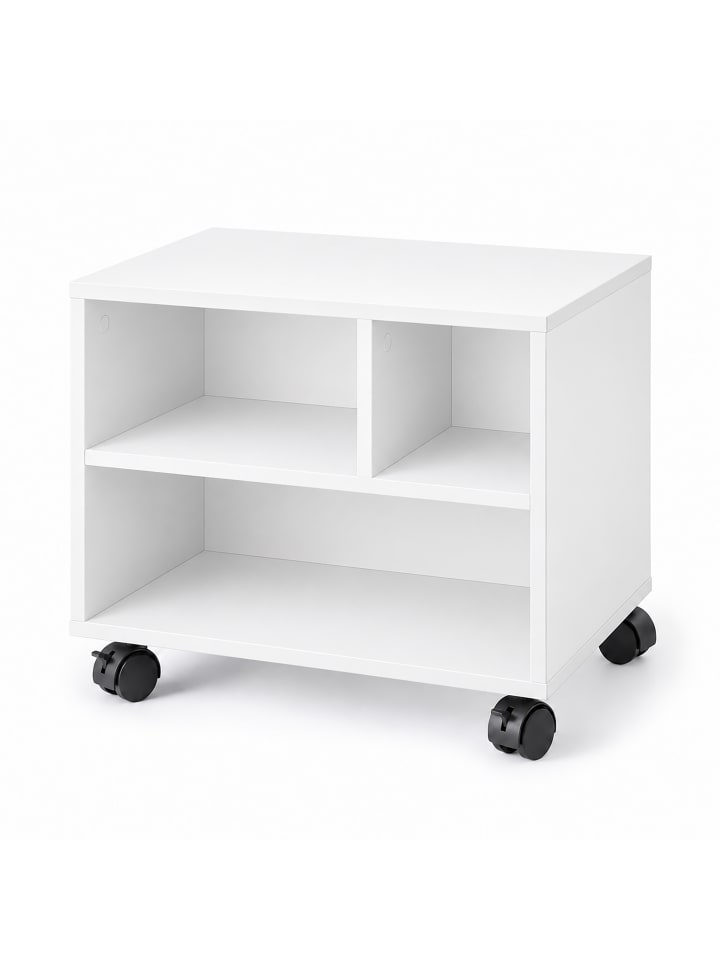 Druckerständer in Weiß - (B)30 x (H)35 x (T)40 cm