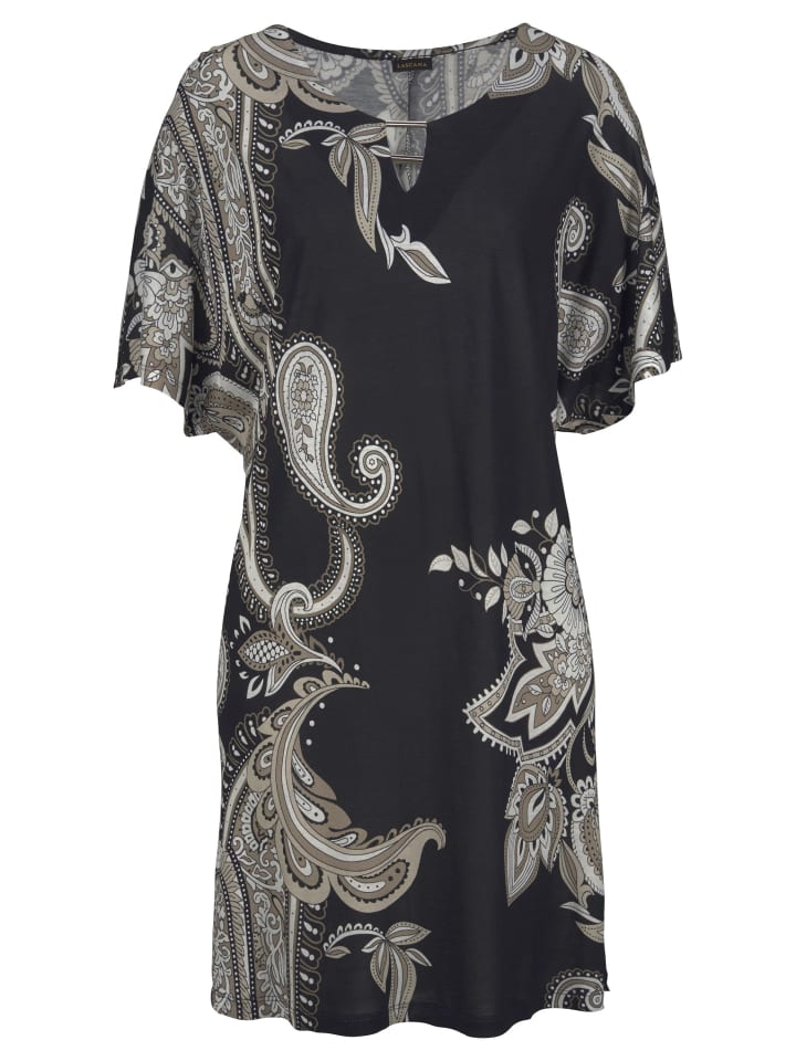 Jerseykleid in bedruckt