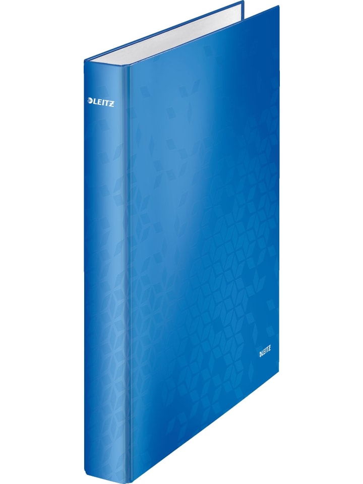 Ringbuch Wow A4 Pappe laminiert 2 Ringe 25mm blau metallic