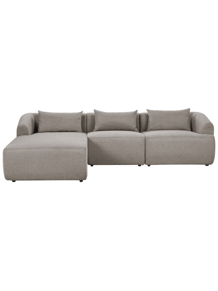 4-tlg 3-Sitzer Sofa SVANSELE in Beige rechtsseitig