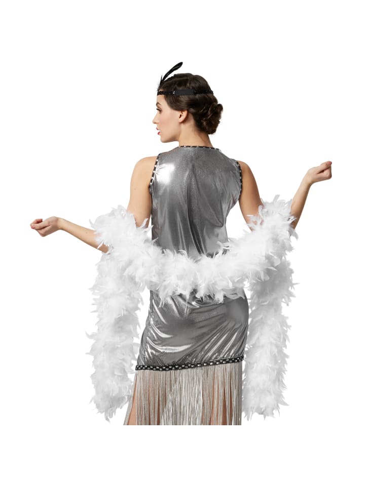 Faschingskleidung/Maskeradenverkleidung, in der Farbe weiß, 180 cm