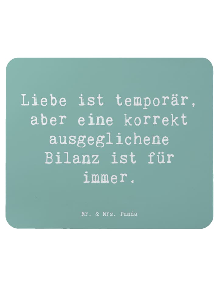 Maus-Pad Spruch Buchhalter Weisheit mit Spruch in Meeresbrise