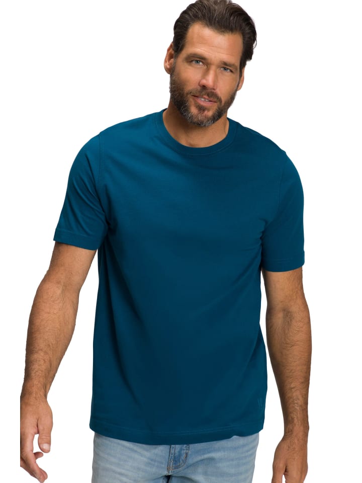 Kurzarm T-Shirt in blaugrün