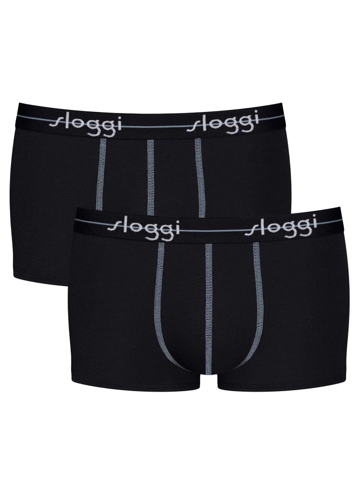 Boxershort 2er Pack in Schwarz