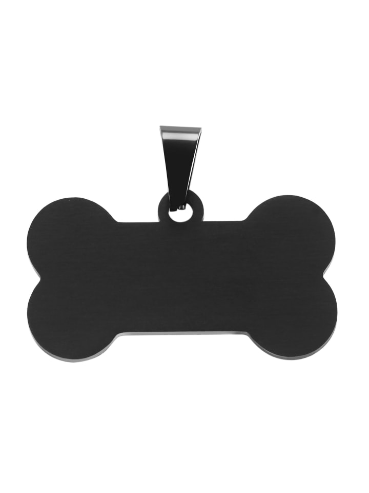Unisex Anhänger aus Edelstahl in schwarz