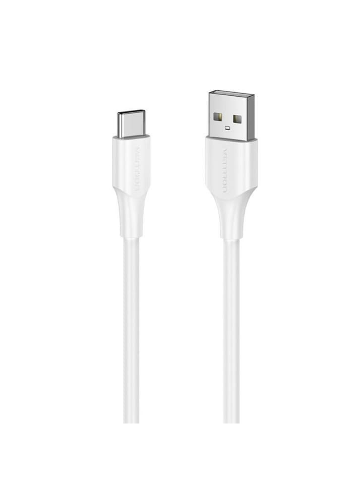 Kabel USB-A 2.0 auf USB-C Ladekabel in Weiß Datenkabel 480 Mbit/s in Weiß