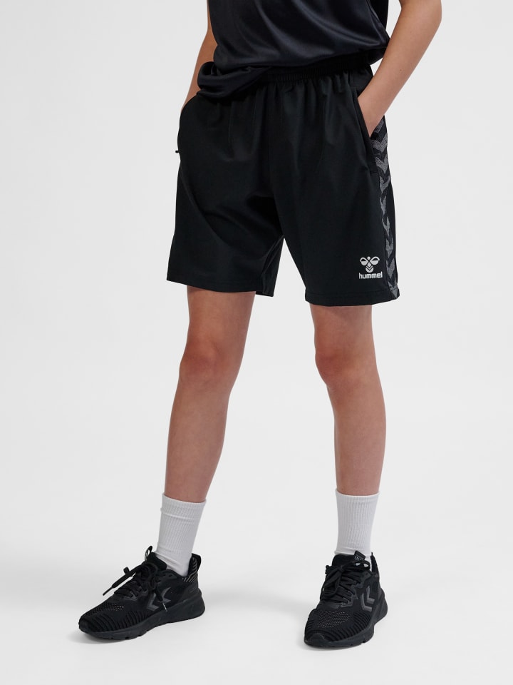 Verstellbare Taille Kurze Hose Hmlauthentic Kinder in BLACK