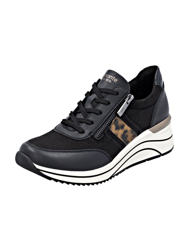 Sportliche Schnürschuhe in Schwarz