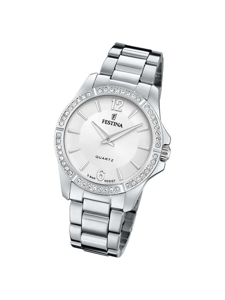 Analog-Armbanduhr Festina Mademoiselle silber mittel (ca. 35mm)