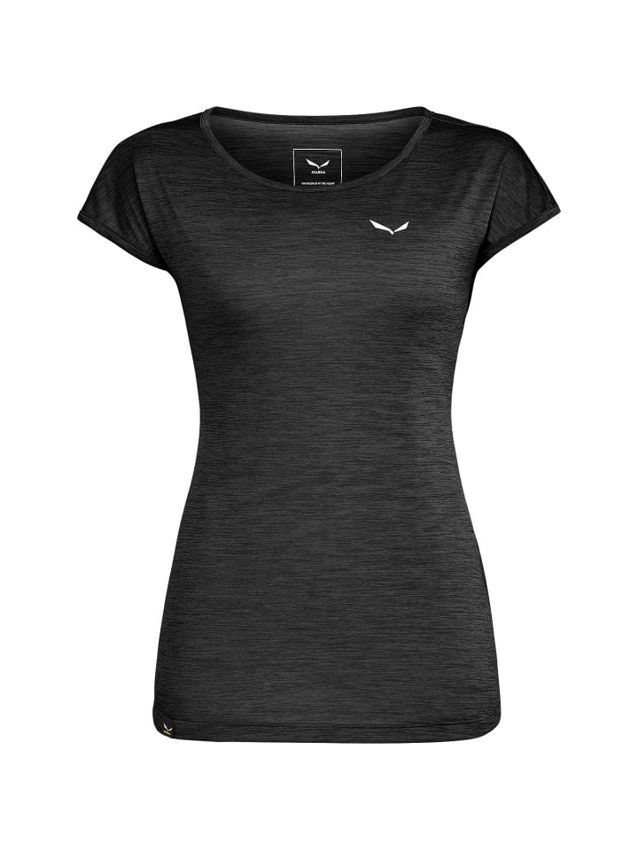 PUEZ MELANGE DRY W S/S TEE in Schwarz0110