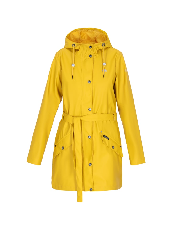 Women Coat in curry yellow