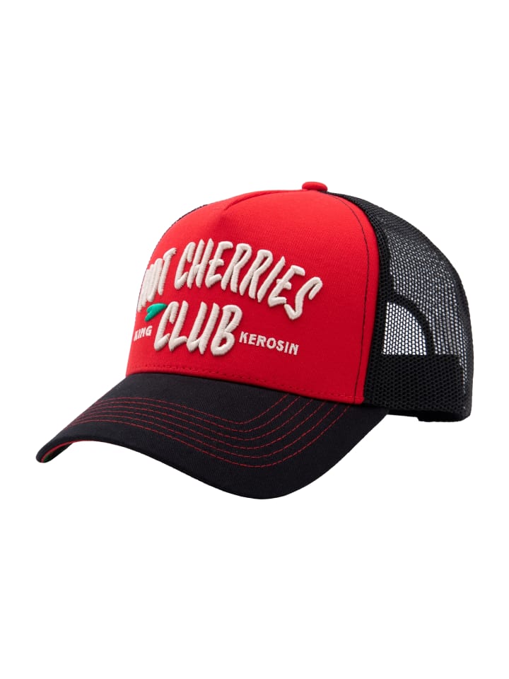 King Kerosin Trucker Cap Hot Cherries Club in rot