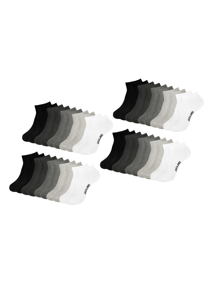 20 Paar Jacbon Short Socks in Mehrfarbig