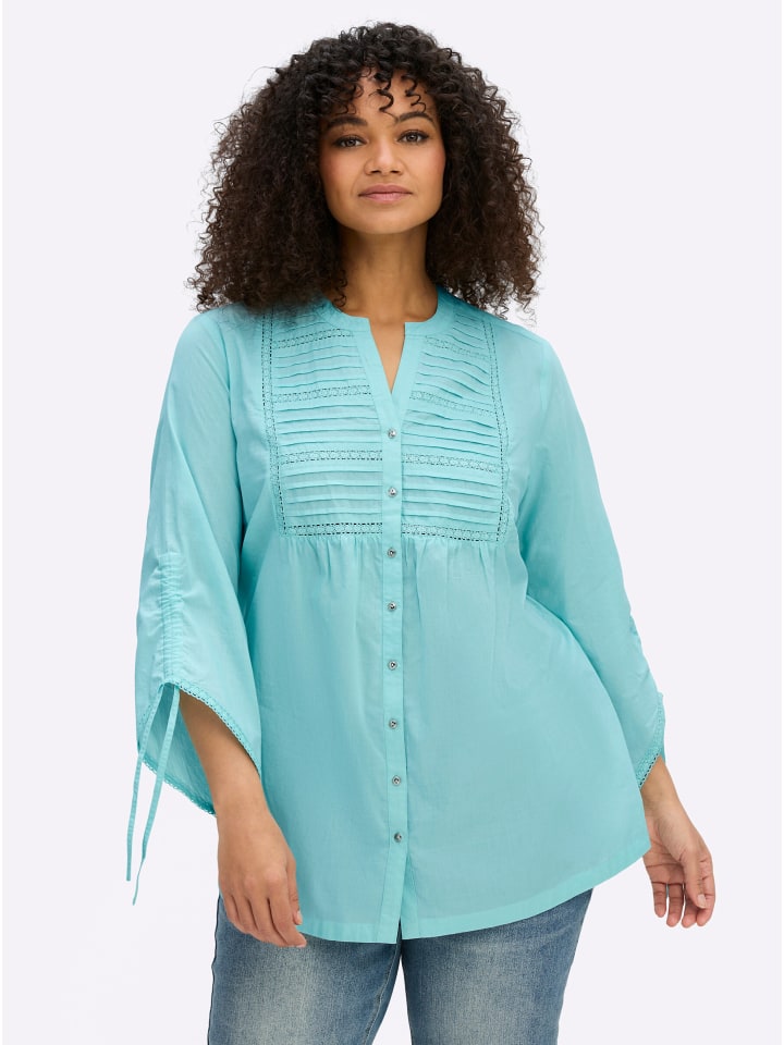3/4-Arm-Bluse in mint
