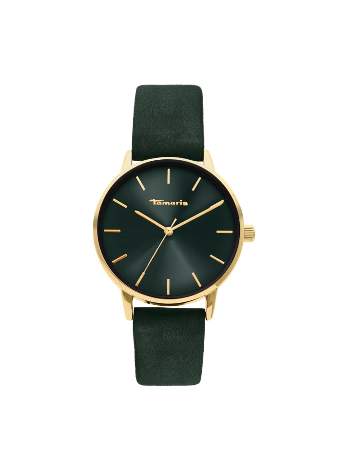 Armbanduhr Everyday Hero Leather in grün