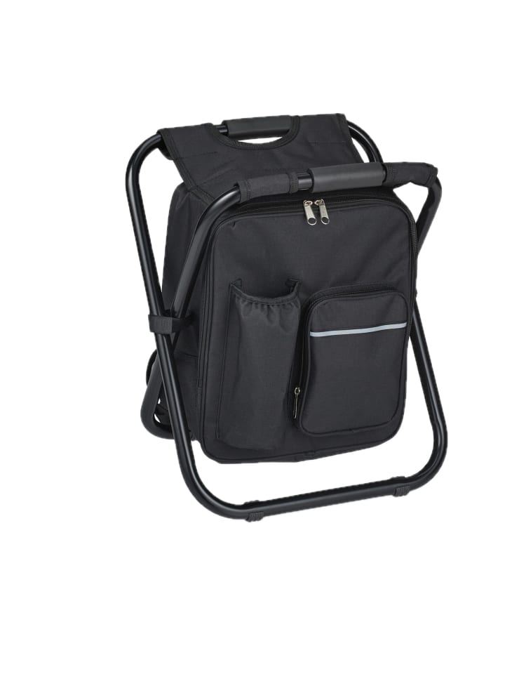 Campinghocker in Schwarz - (B)35 x (H)42 x (T)29 cm