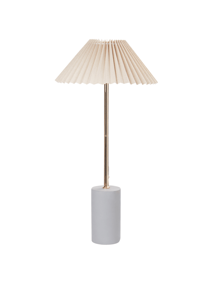 Tischleuchten BALUARTE in Beige/Gold/Grau - (W) 34 x (H) 68 x (L) 34 cm