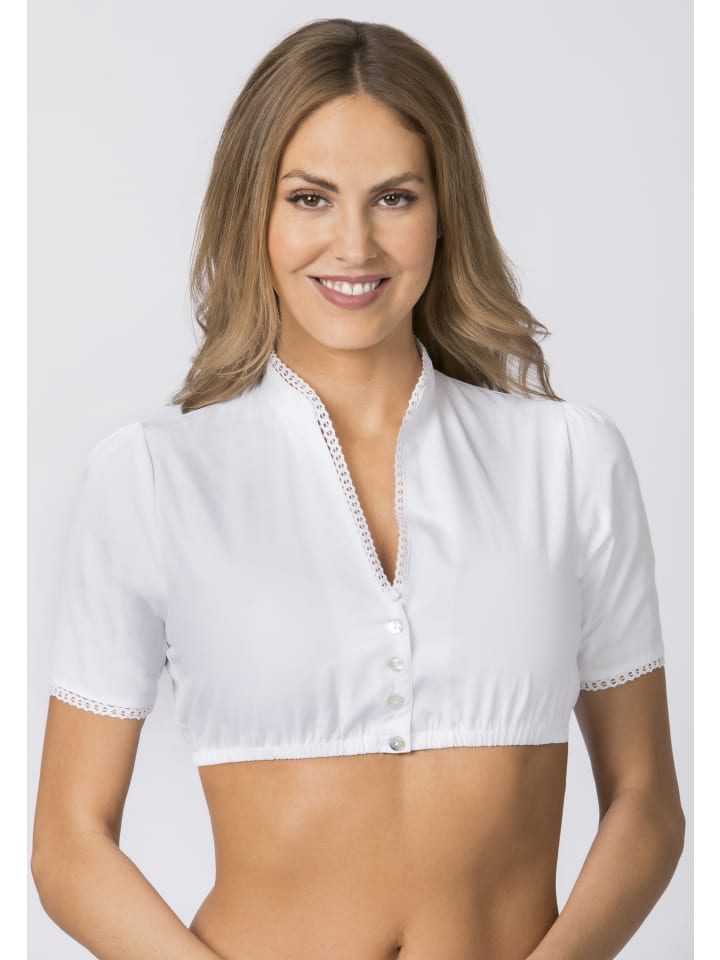 Stockerpoint Dirndlbluse Dorette in weiss