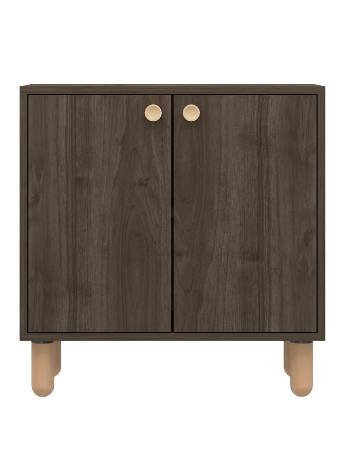 Sideboard LINA in Nussbaum - (W)72 x (H)73 x (L)36 cm