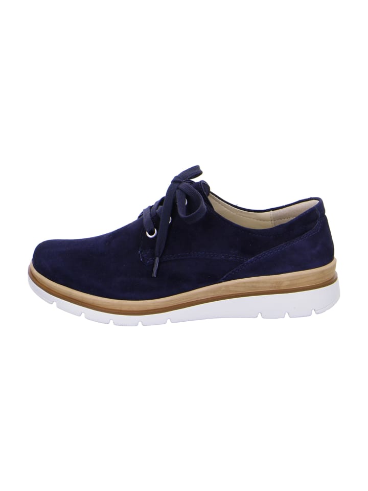 Komfort Schnürschuhe in Blau