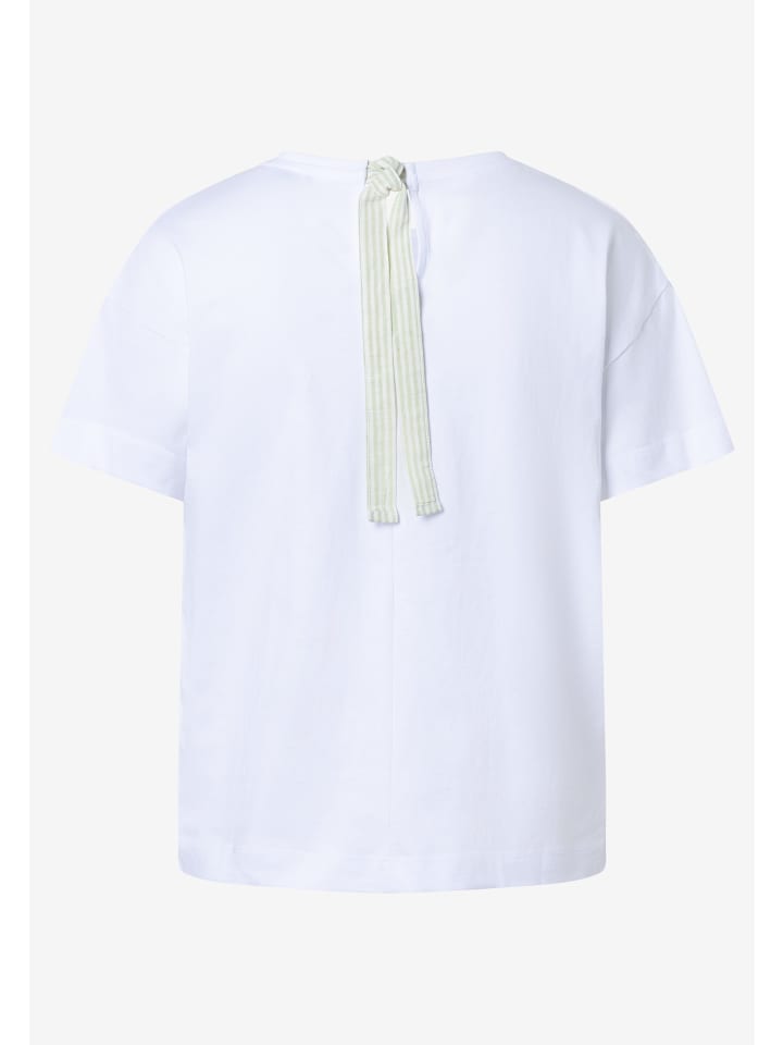 T-Shirt in weiß lind - 0001
