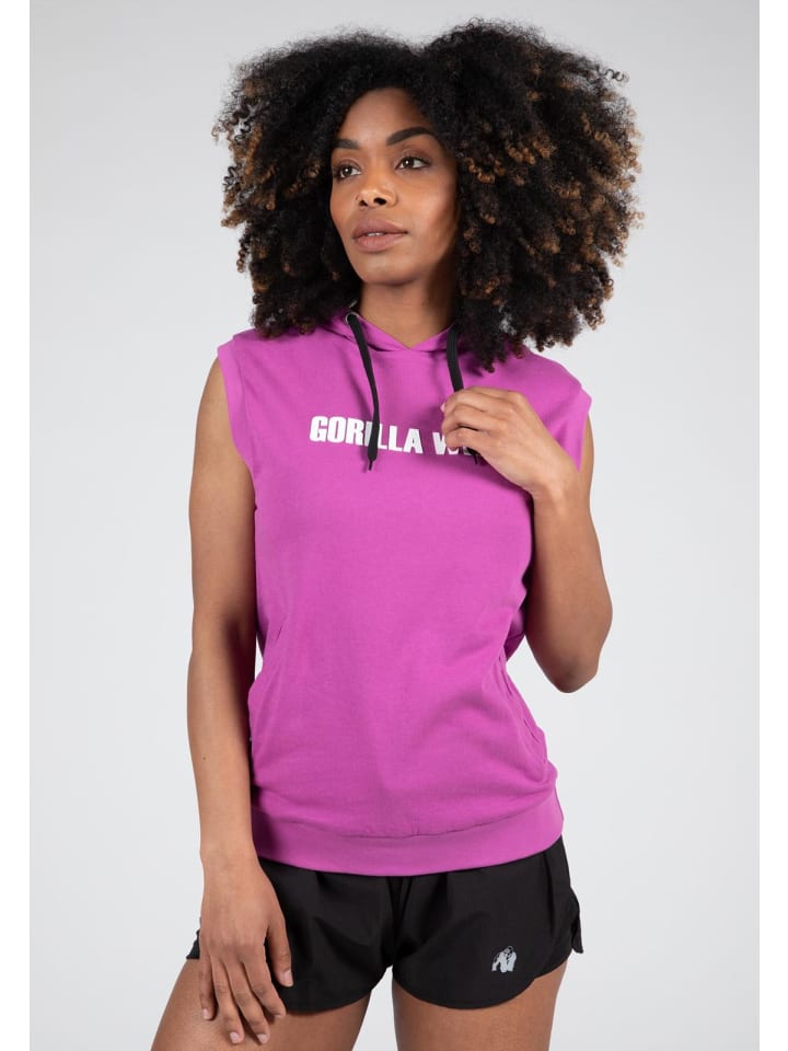 Ärmelloser Hoodie - Virginia - Fuchsie