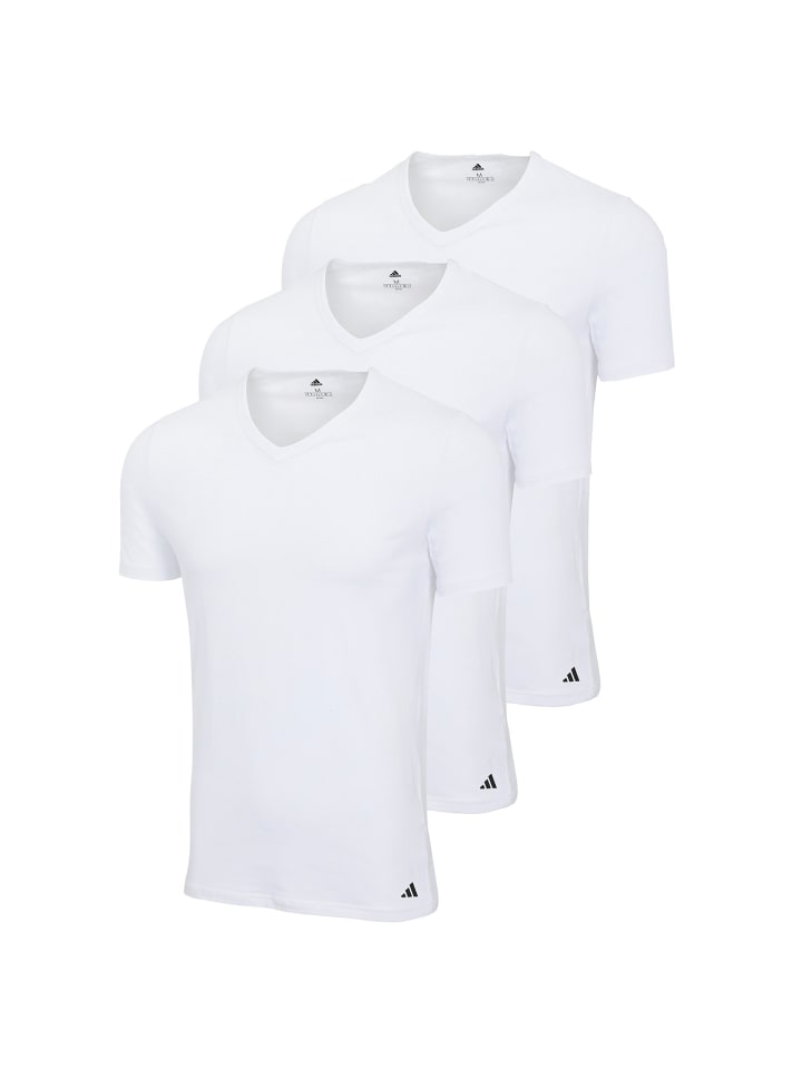 T-Shirt 3er Pack in Weiß