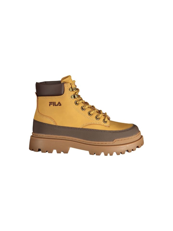 Gelb Polyurethan Damen Schnürstiefel