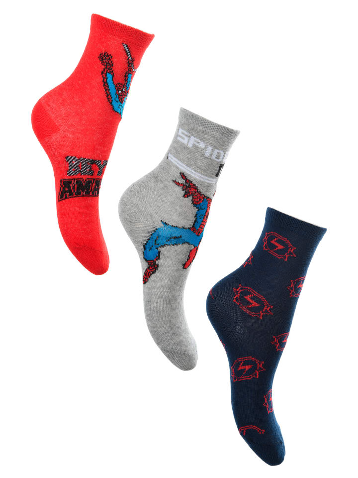 3er-Set: Socken Strümpfe in Mehrfarbig