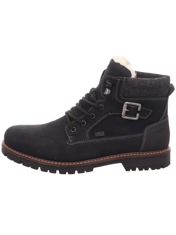 Schnürstiefel in schwarz
