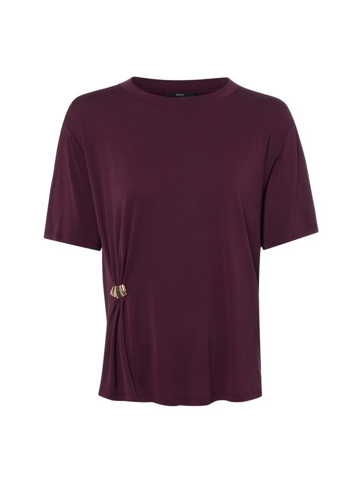 Shirt in aubergine