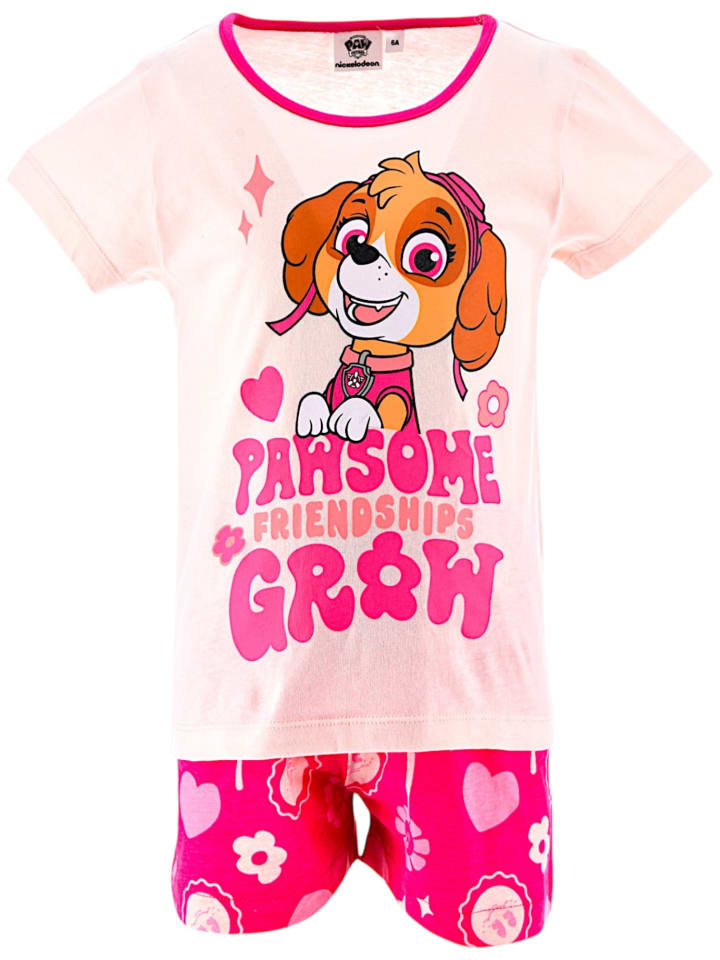 Schlafanzug kurz PAW Patrol Skye in Rosa