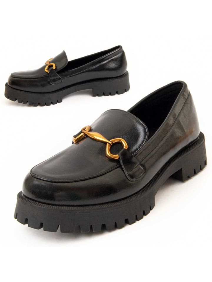 Mokassins Plattform Macca3 in Schwarz