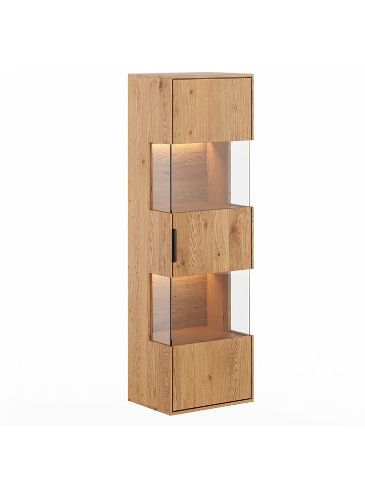 Hängevitrine Tirano Eiche Natur 43 / 33 / 142cm