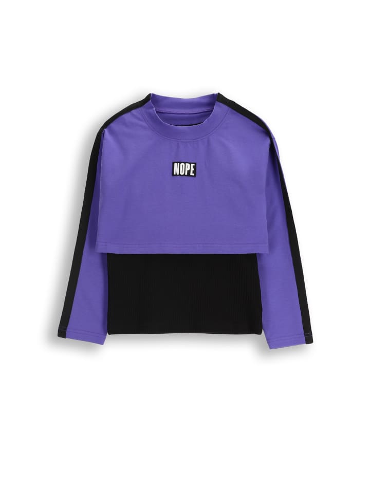Langarmshirt in violett