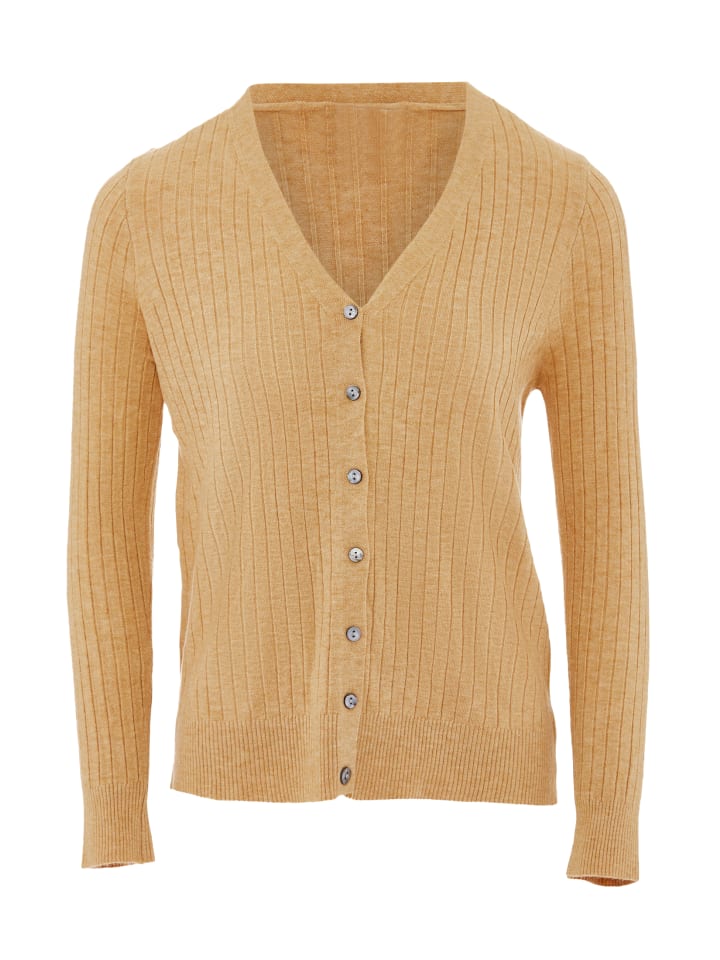 Damen Strickjacke in Dunkelbeige