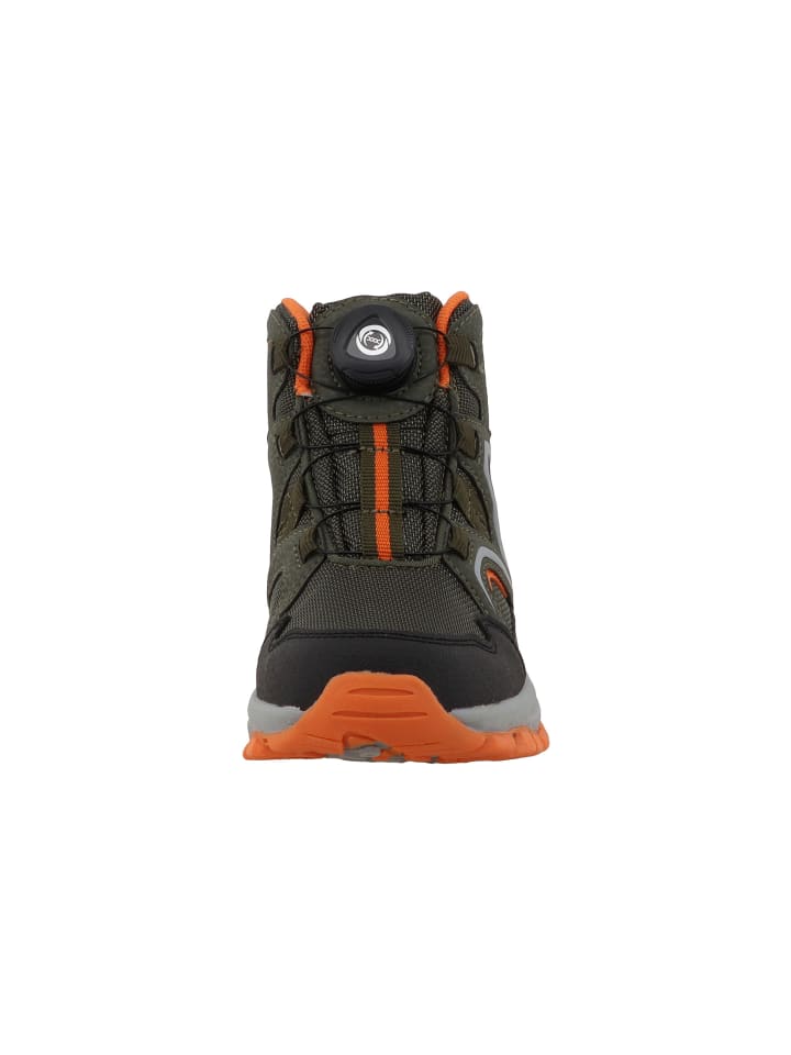 Sneakers High in khaki/orange