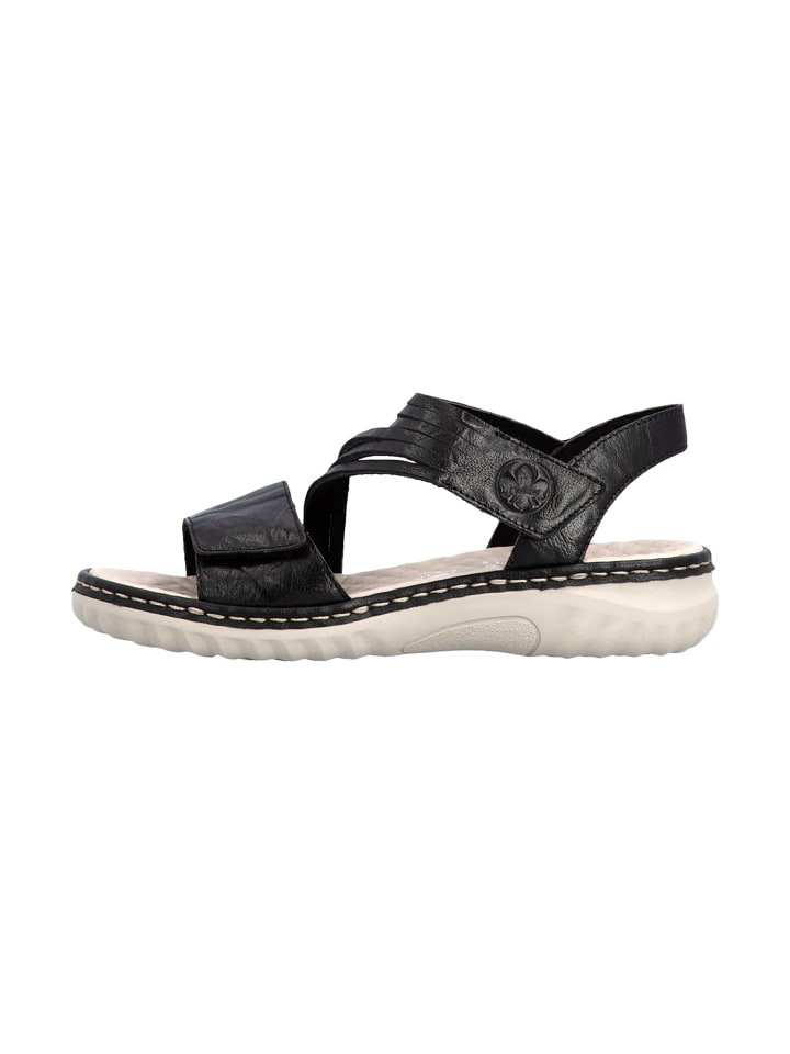 Ledersandalen Schwarz