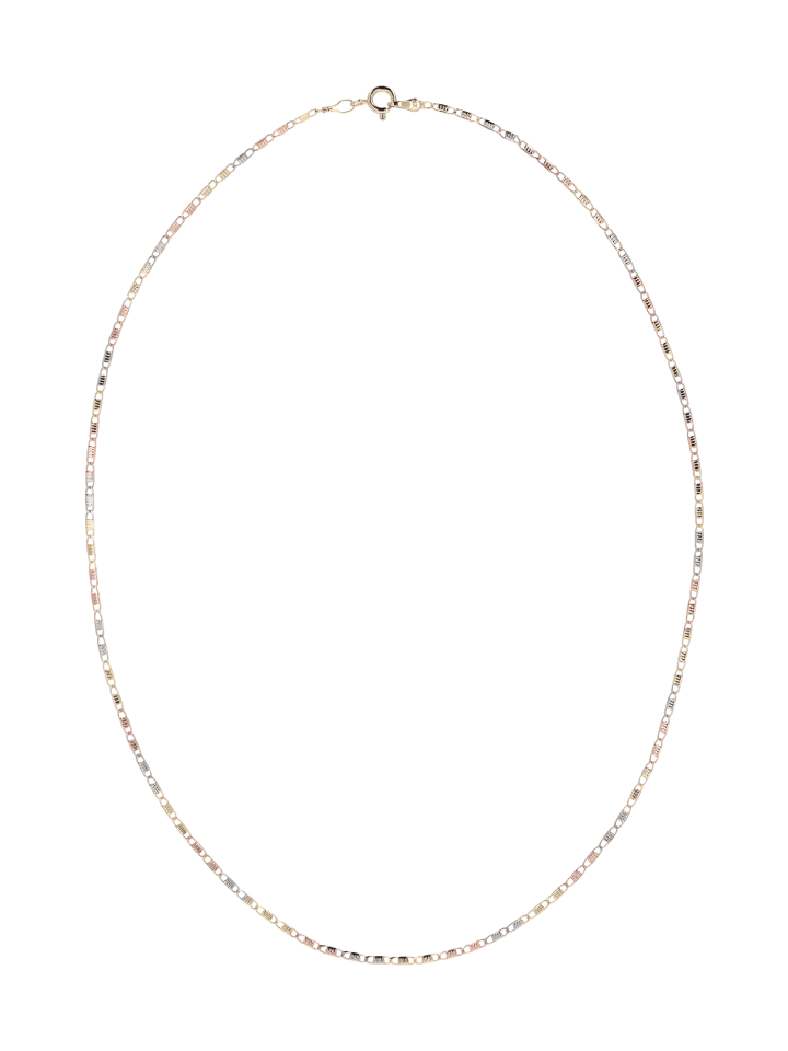 Women Chain Necklace in Gold Rose Silver