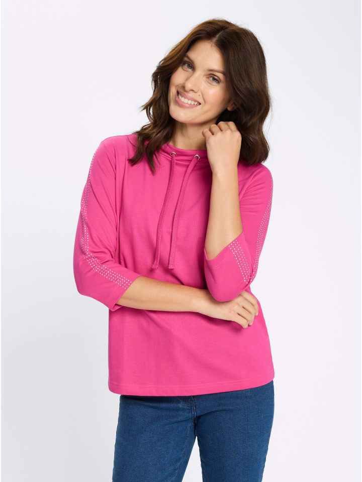 Sweatshirt in fuchsia