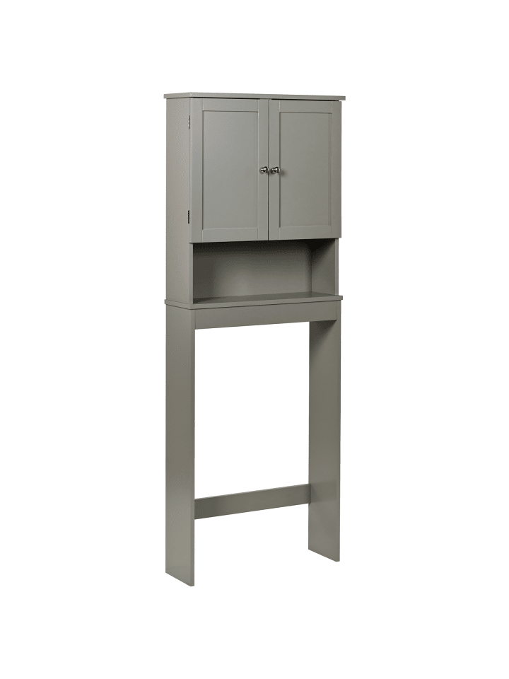 Waschbeckenunterschrank ATJONI in Grau - (W) 60 x (H) 160 x (L) 19 cm