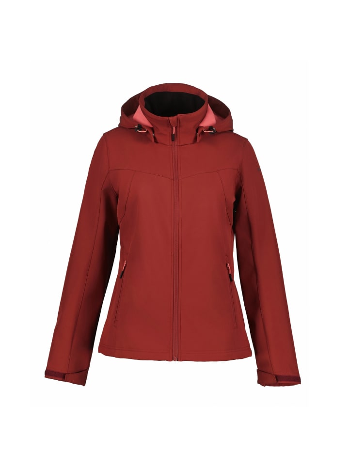 Brenham Softshelljacke mit Kapuze in rot